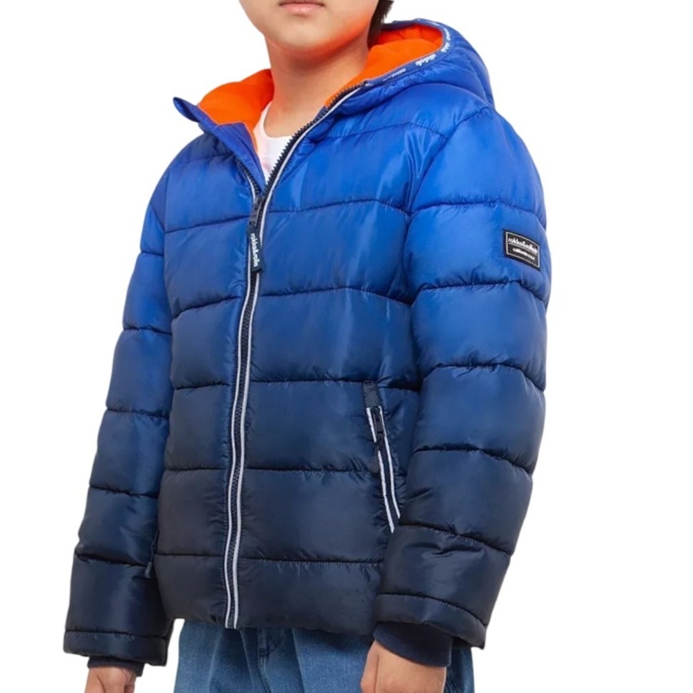Rokka&Rolla Boys Large‎ 10/12 Heavyweight Puffer Jacket Ombre Fleece Winter Coat